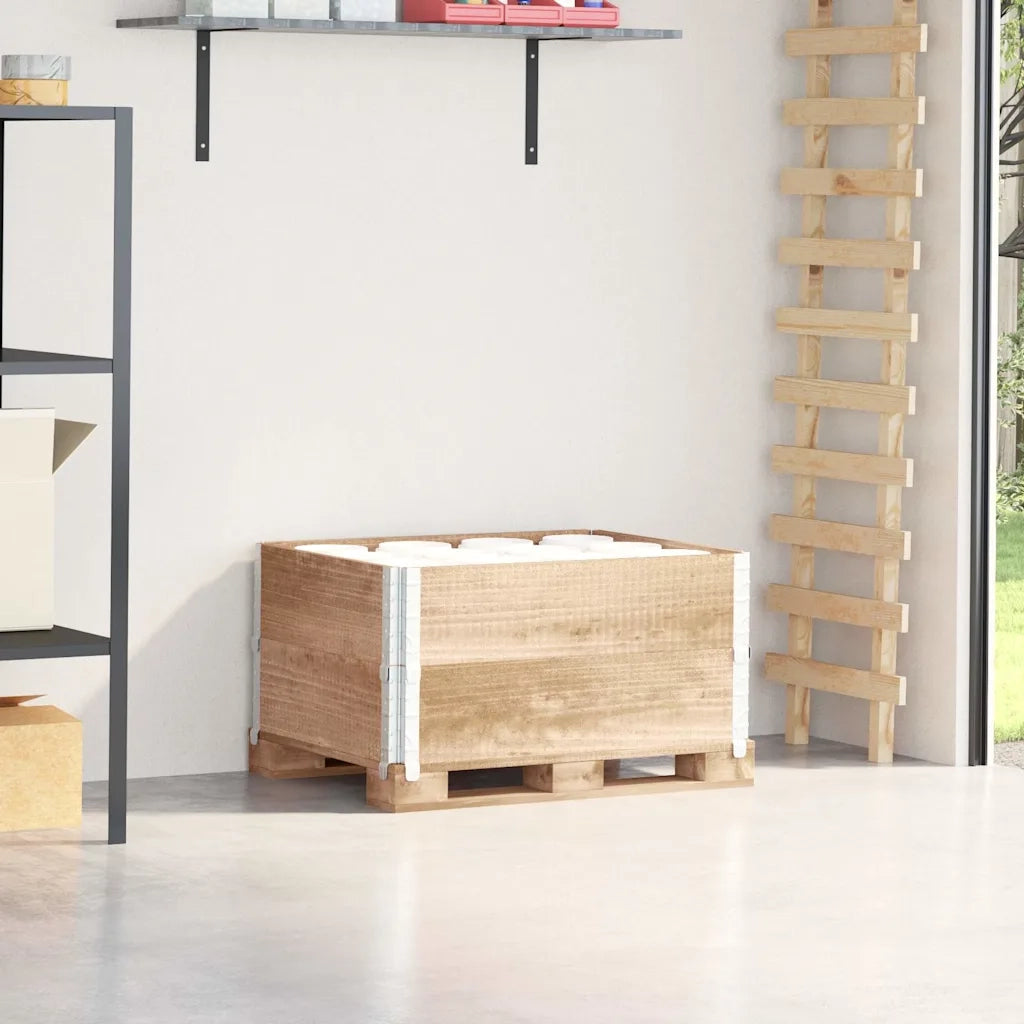 Paretali per Pallet 2 pz 80x60 cm in Legno Massello di Pino CFW4045799