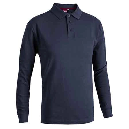 POLO MANICA LUNGA BLU Tg. XXL