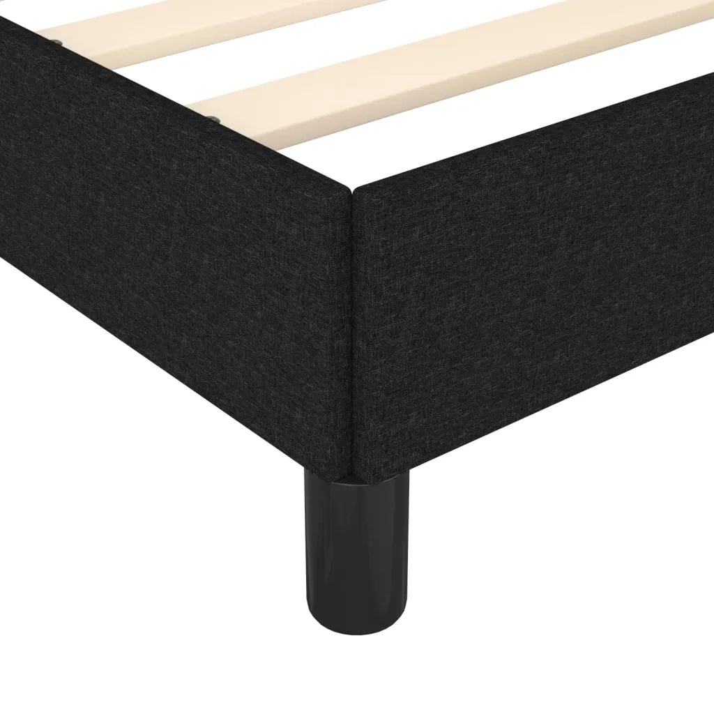 Giroletto senza Materasso Nero 120x200 cm Tessuto 346706