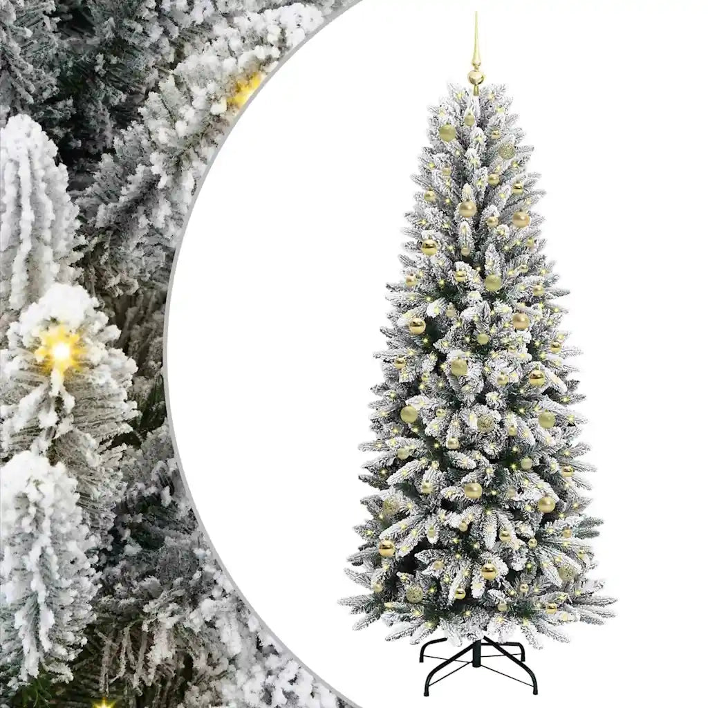 Albero di Natale artificiale con 300 LED Bianco 210 cm
