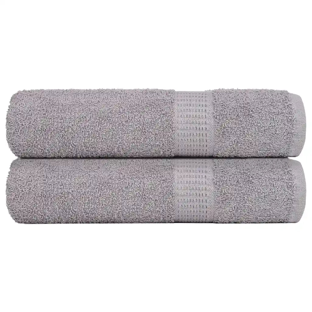Asciugamani FROGN 2 pz Grigio 50x100 cm 360 g/m² 136830
