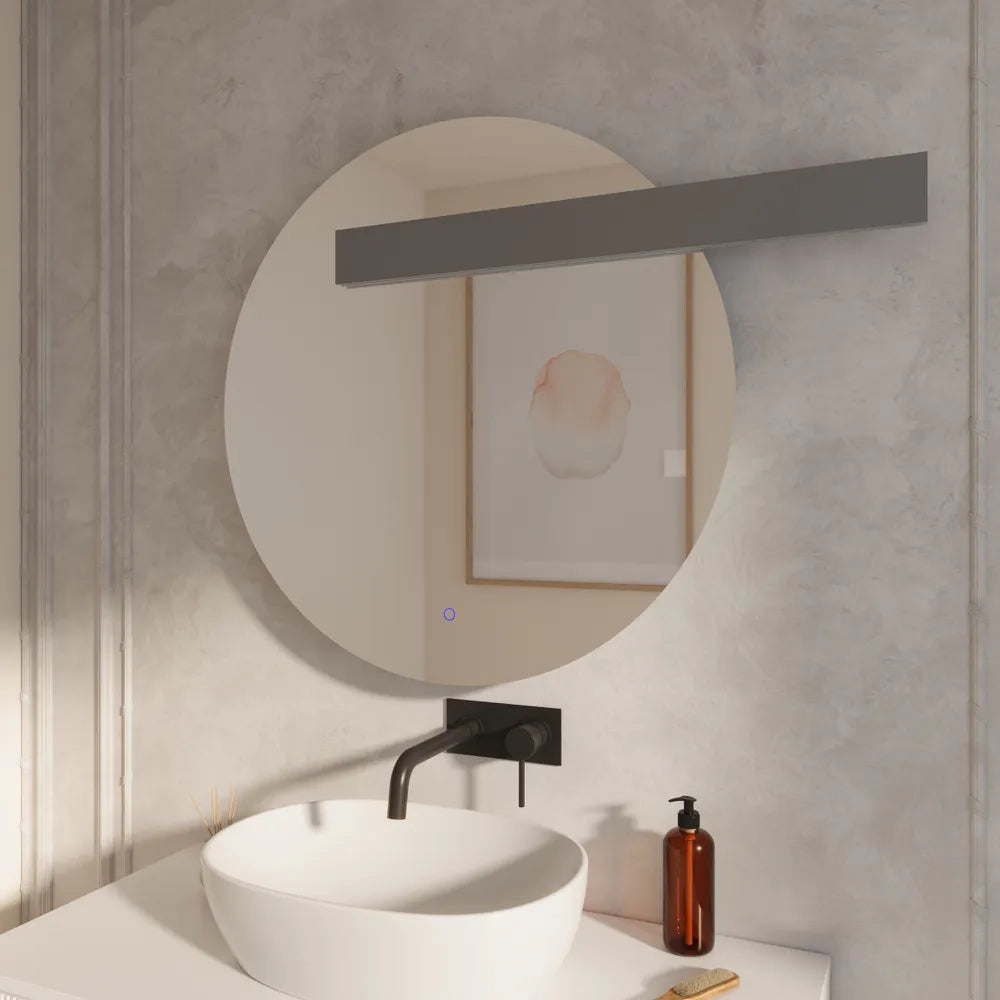 Specchio led rotondo 100cm luce calda, fredda, neutra anti-appannamento | Kaus