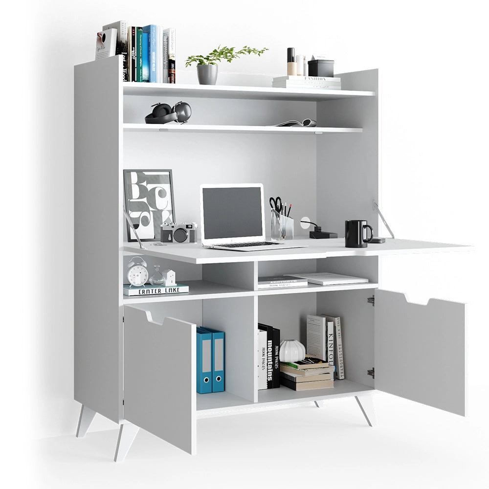 Vicco Scrivania per segretaria Bianco 110 x 45 cm