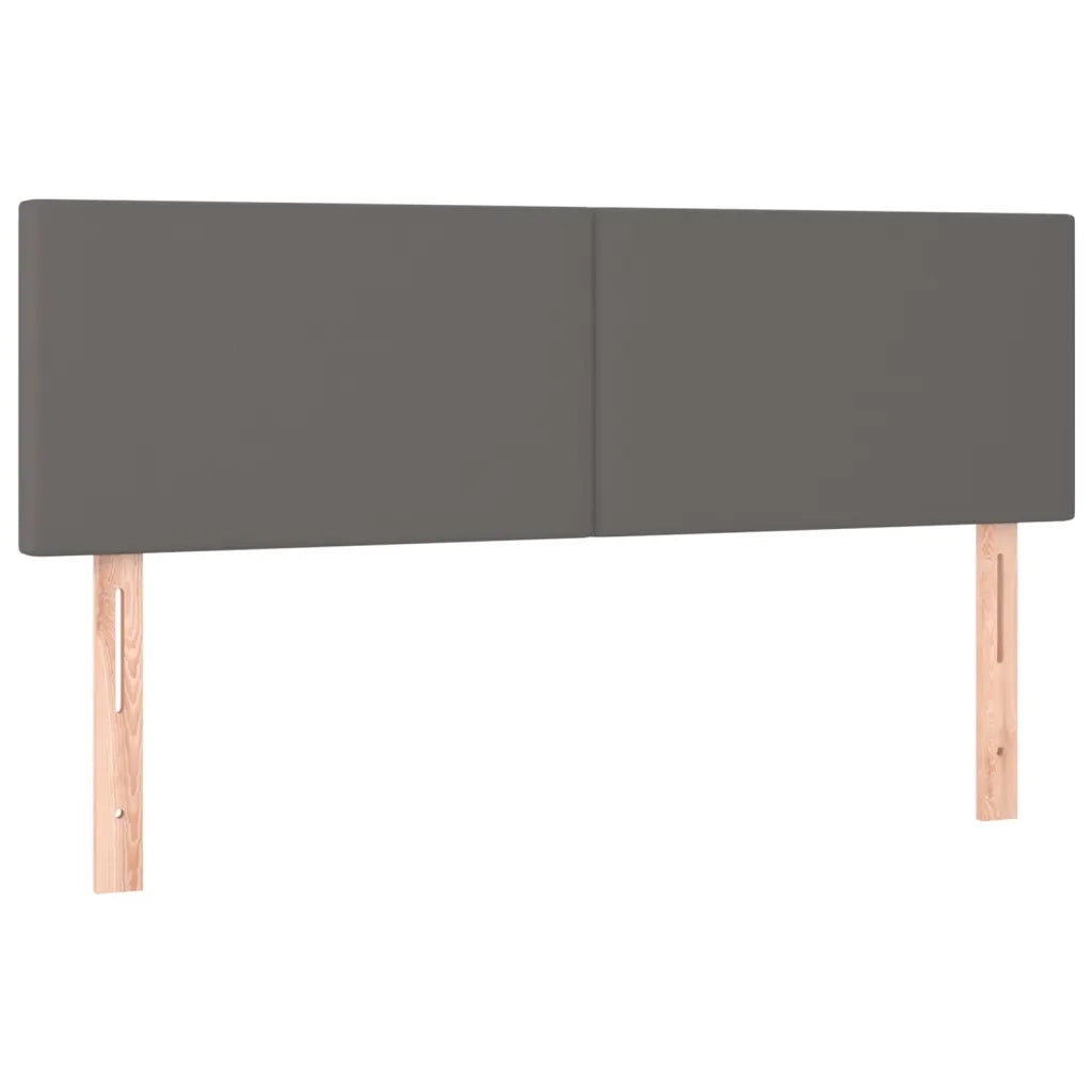 Testiera | Testata Grigio 144x5x78/88 cm in Similpelle
