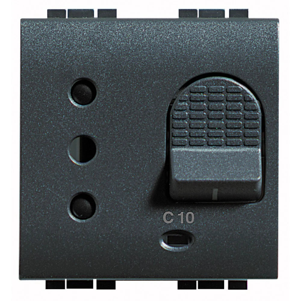 Living Int. - Presa interbloccata magnetotermica 2P+T 10A - L4311/10