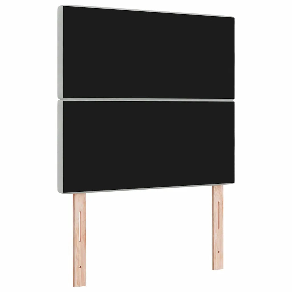 Testiera | Testata Grigio chiaro 100 cm Velluto