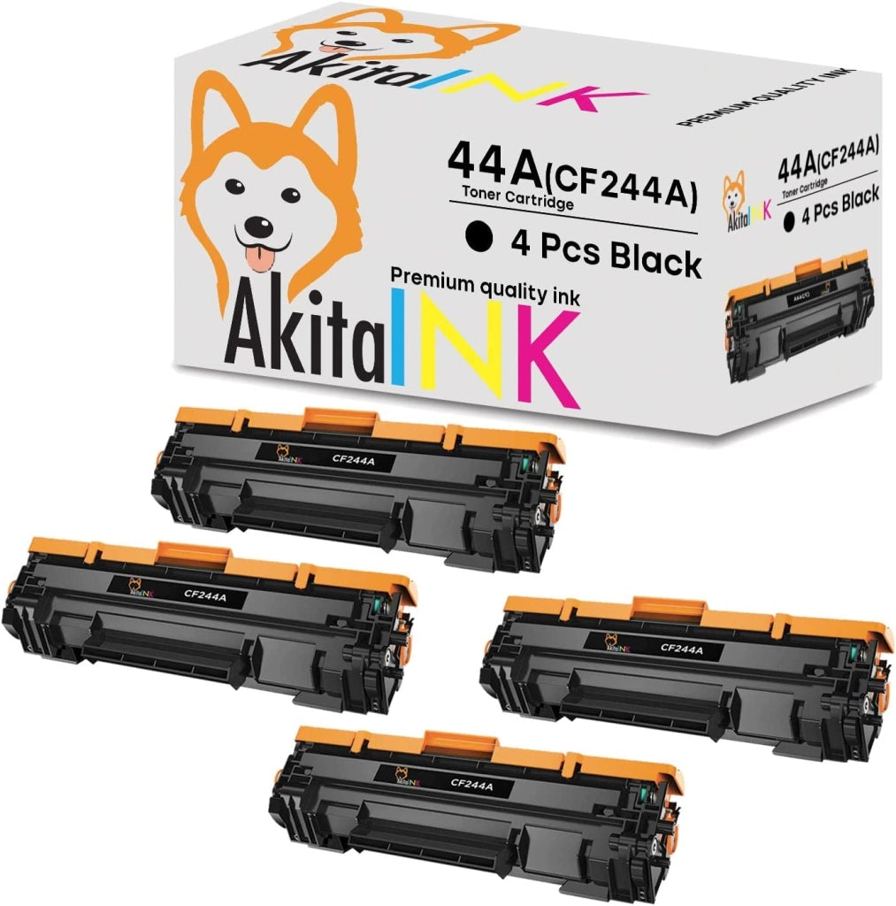 4 Toner Compatibili HP 44A CF244A AkitaINK Nero