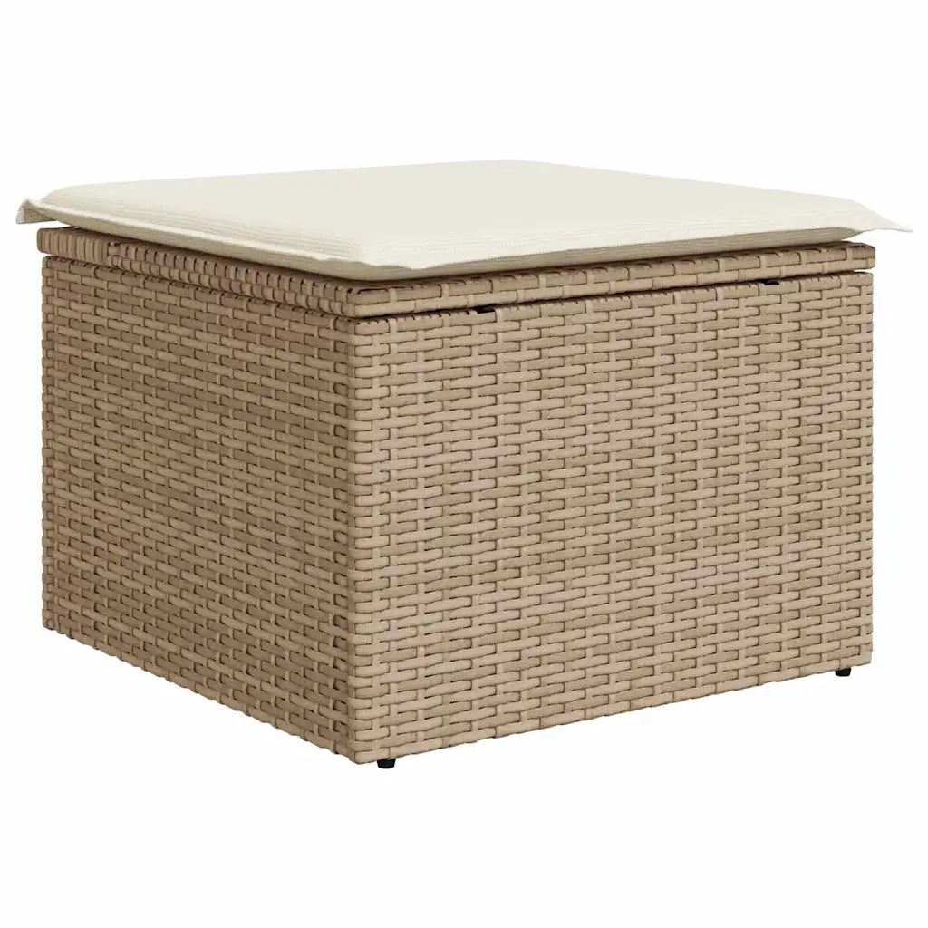 Set Divano da Giardino con cuscino 6 pcs beige e panna 3348987