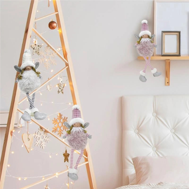 MA MAISON BAMBOLINA ANGIOLETTO SWEET CON MORBIDE E LUNGHE GAMBE PENDENTI COLORE ASSORTITO BIANCO O ROSA 43 H CM