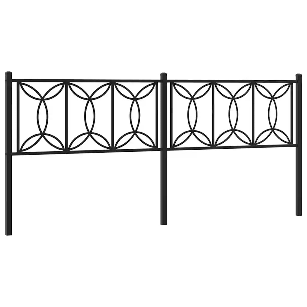 Testiera di Ricambio in Metallo Nero 193 cm 376165