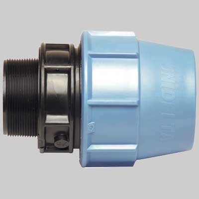 RACCORDO DIRITTO MASCHIO PLASTICA  25 x 3/4     UNIDELTA