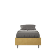 Letto Singolo Sommier 100x200 cm con Rete Azelia Ocra