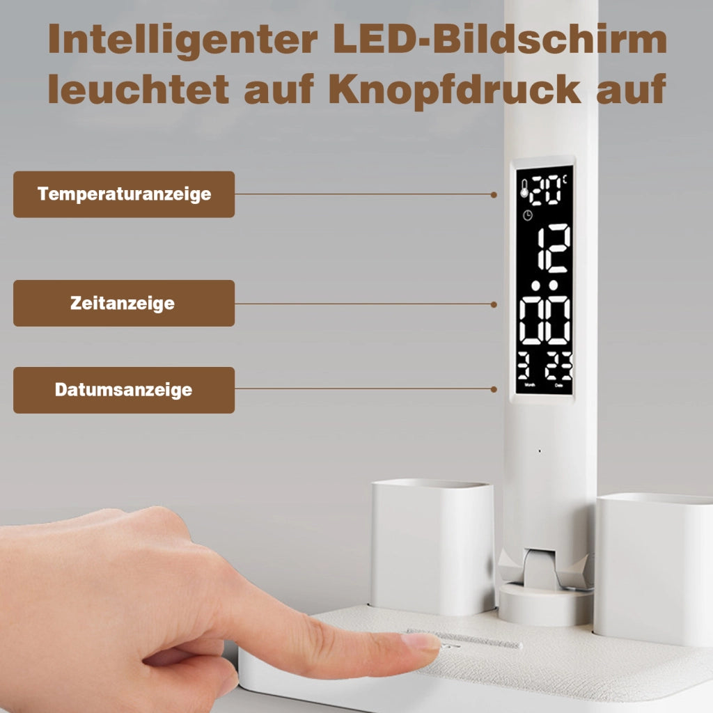 Lampada da scrivania LED bianca a doppia testa 3W
