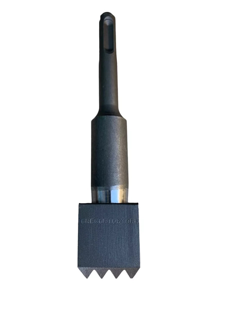 Bocciarda per pietra dura con attacco SDS plus,in acciaio temprato, per martello pneumatico, trapano 3,5x3,5 cm