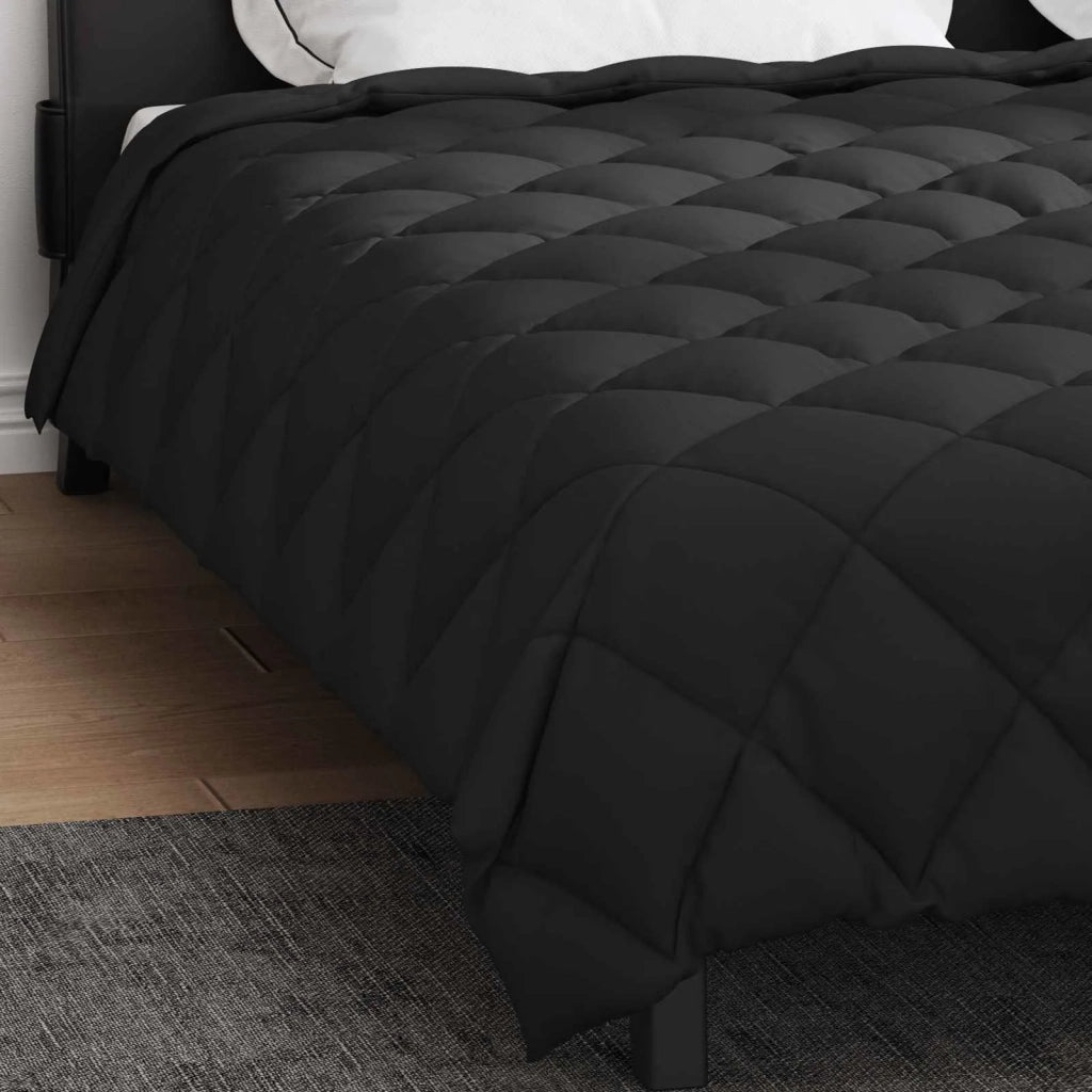 Duvet Invernale Nero 200 x 220 cm Microfibra 42025712