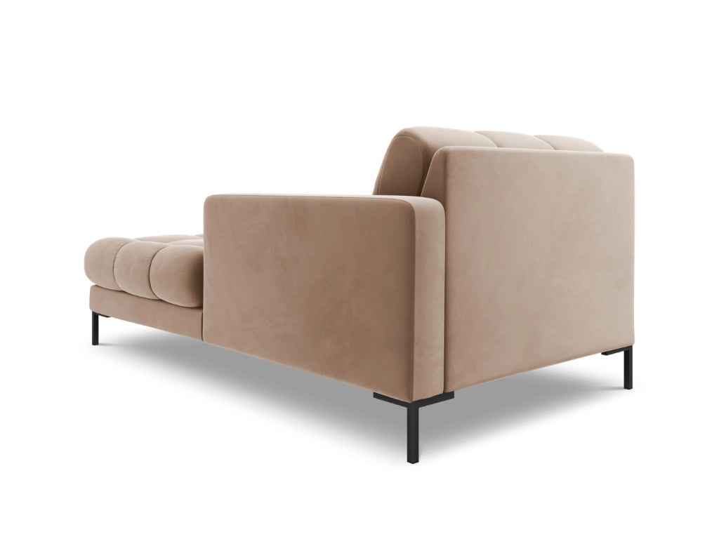 Cosmopolitan Design - Chaise longue destra "Bali" in velluto beige 