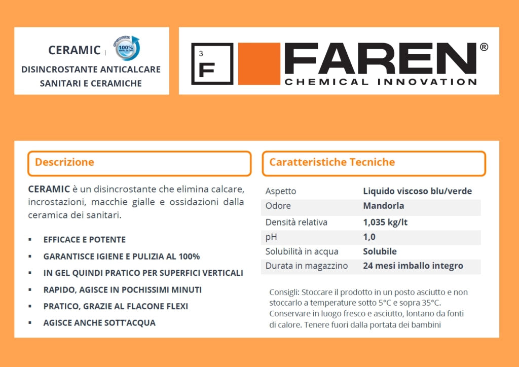 Disincrostante Ceramic 750 ml Faren