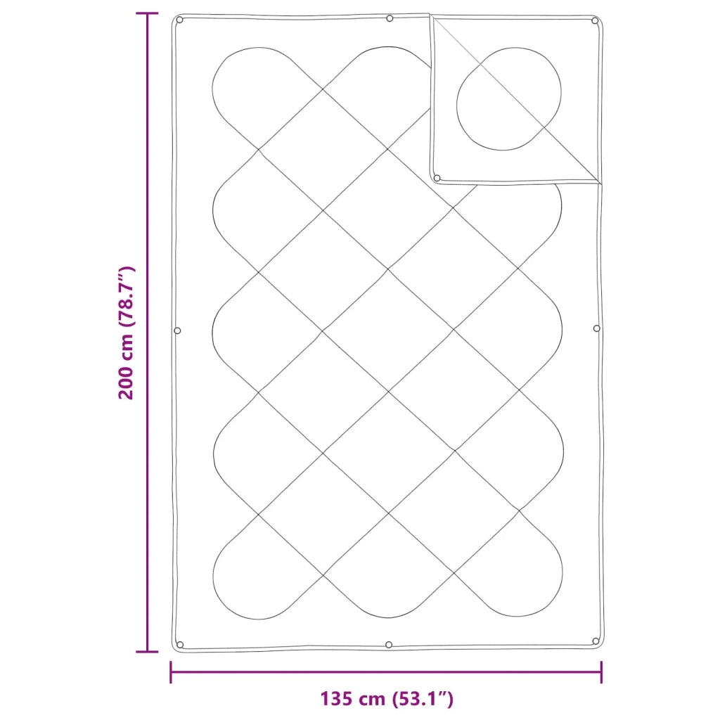 Set di Piumoni con cuscino 2 pcs Bianco Microfibra 3376791