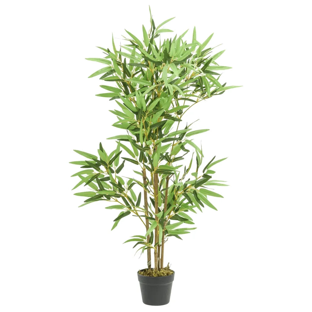 Albero Bambù Artificiale 552 Foglie 120 cm Verde 358968