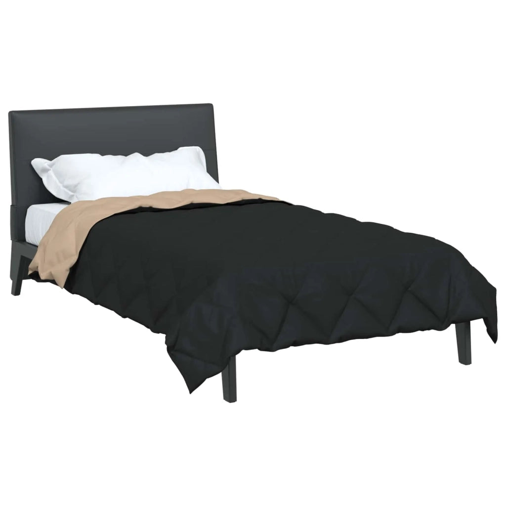 Piumone Completo Annuale Nero e Talpa 140 x 200 cm Microfibra 42025609