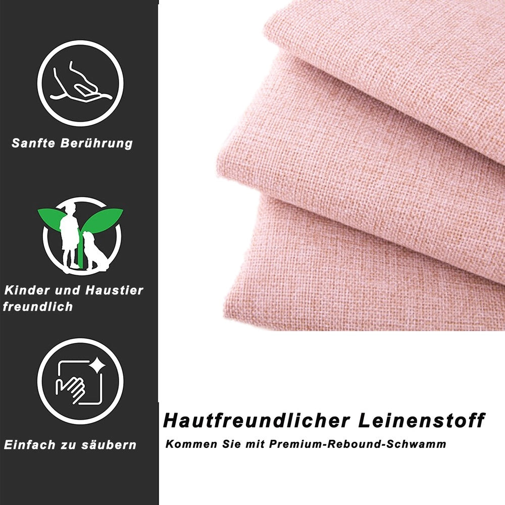 Letto Singolo Imbottito con Rollbett e Cassetti ¨C MINIMAL ¨C Rosa 90x200