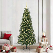 Albero di Natale artificiale con 300 LED Verde 210 cm PE e PVC