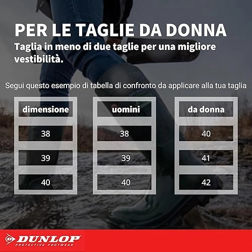 STIVALE PVC GINOCCHIO DANE DUNLOP - VERDE 45- 1 paia