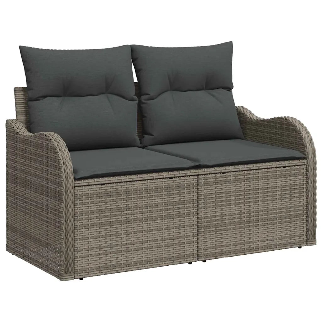 Set Divano da Giardino 6 pcs Grigio Rattan in Polipropilene 3357202