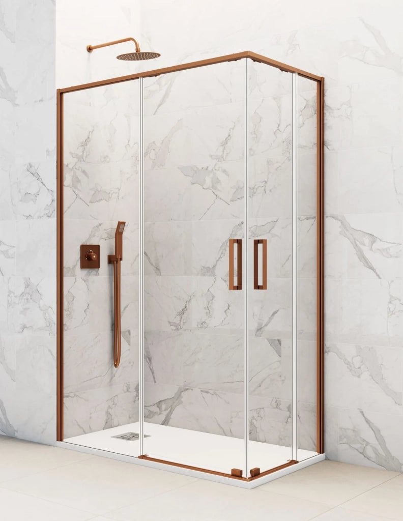 Box doccia ingresso angolare 2+2 ABANTE (TWENTY) 90x90 cm Rame