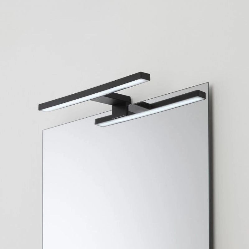 LAMPADA LED SPECCHI 5W 30CM IP44 IN ABS NERO MATT