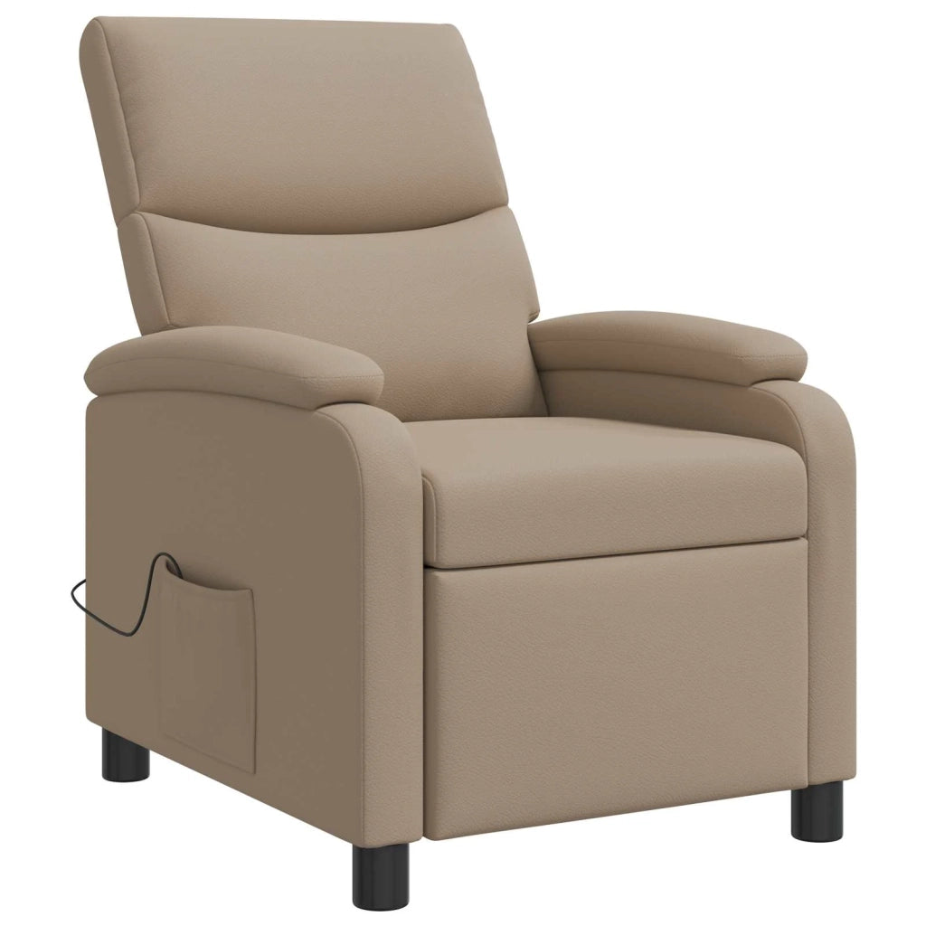 Divano Sedia-Poltrona Massaggiante Cappuccino Similpelle 702829