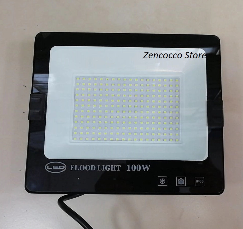 100W Faro Slim smd 216 LED 4500lm Luce Fredda 6400k Esterno IP66 - ZENCOCCO
