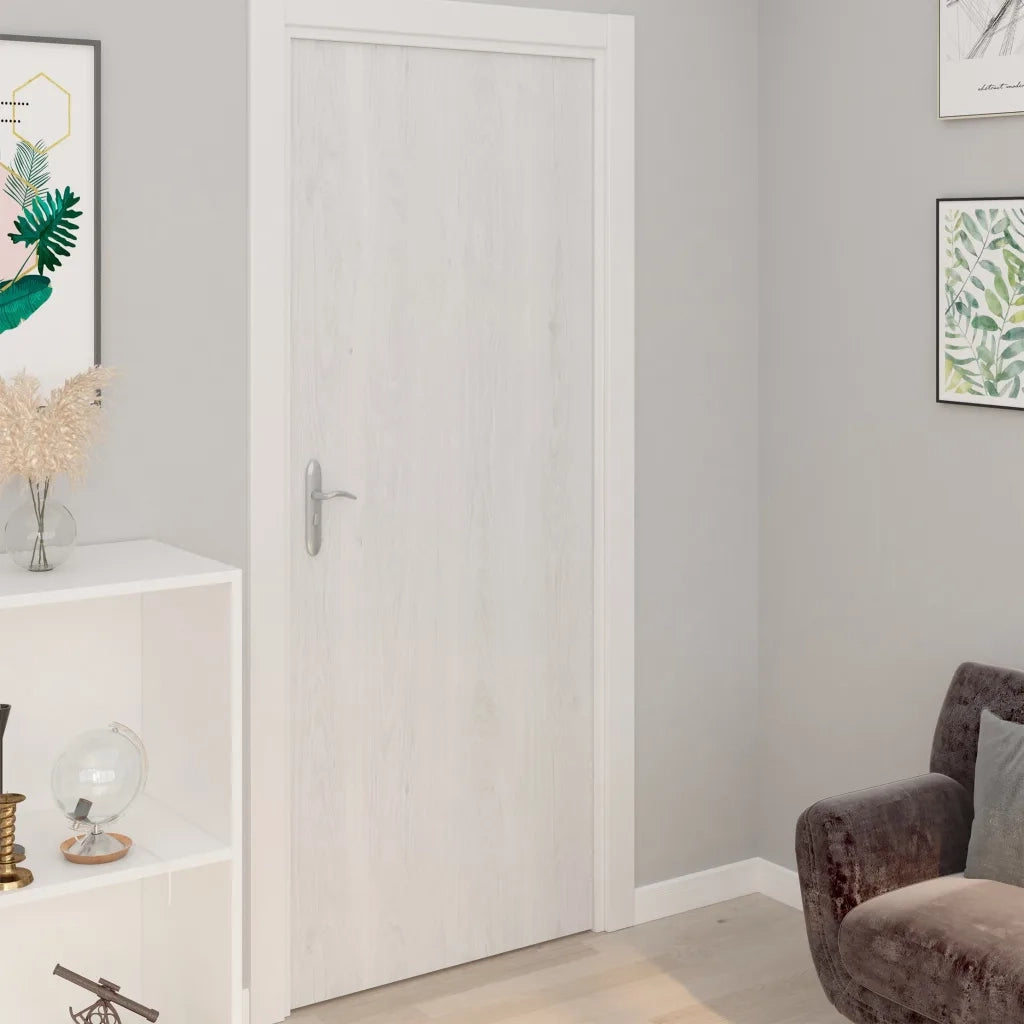Pellicole Autoadesive per Porte 4 pz Legno Bianco 210x90 cm PVC 3059642