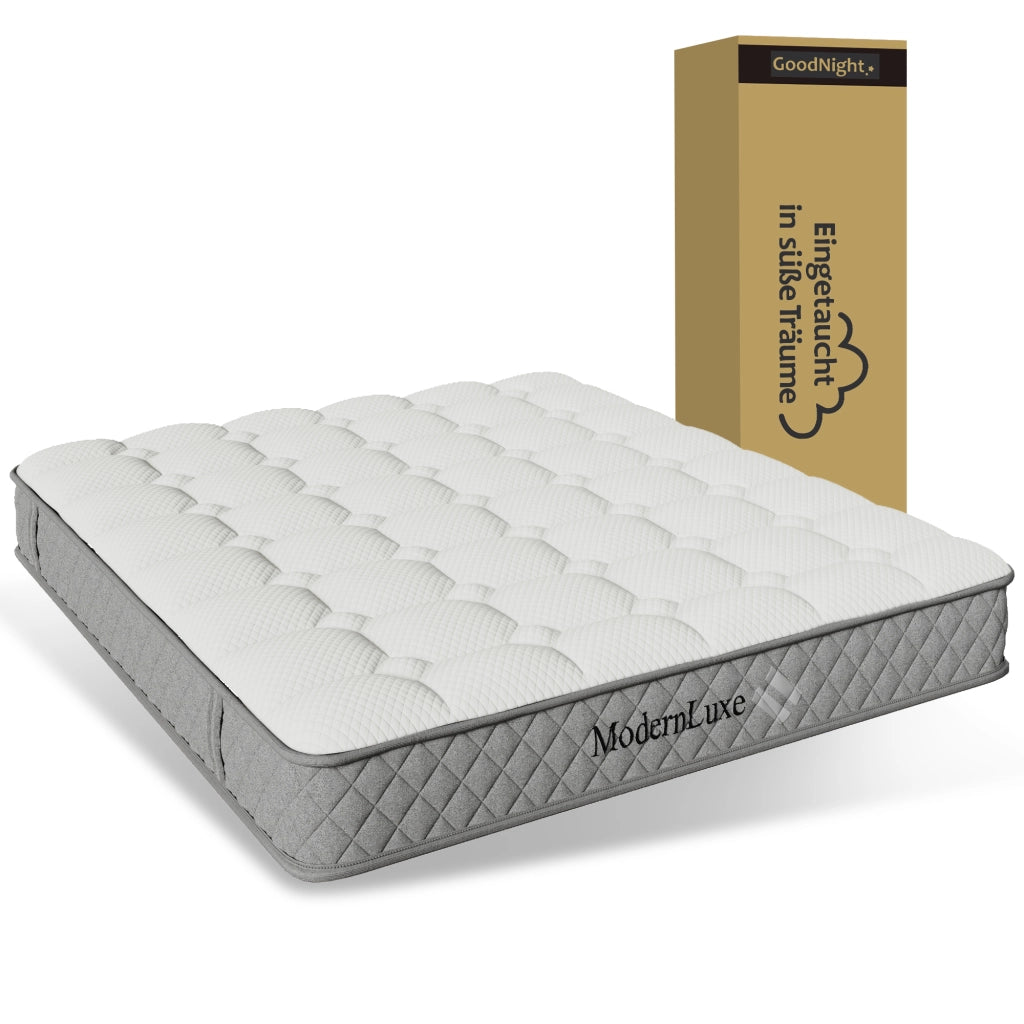 Letto imbottito 140x200 cm con materasso nero