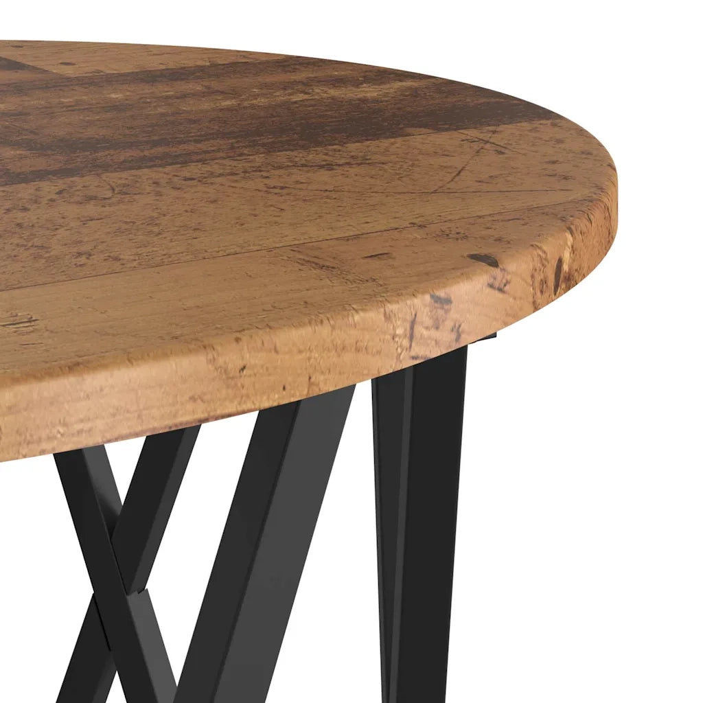 Tavolo Laterale Nesting 3 pcs Legno vecchio 868259