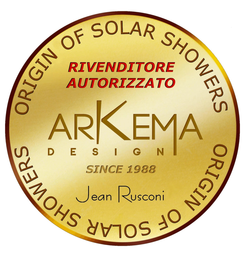 Doccia Solare da Esterno Giardino 26L Miscelatore Arkema New Happy Dove gray