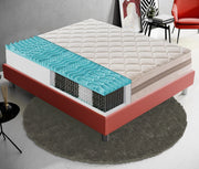 Materasso Singolo 80x200 900 Molle insacchettate e memory foam 9 Zone differenziate Altezza 22 cm