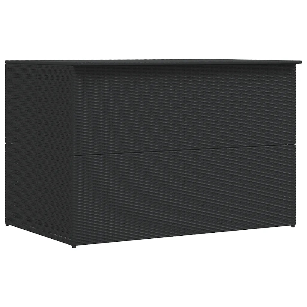 Baule da Giardino Nero 150x100x100 cm in Polyrattan 44245