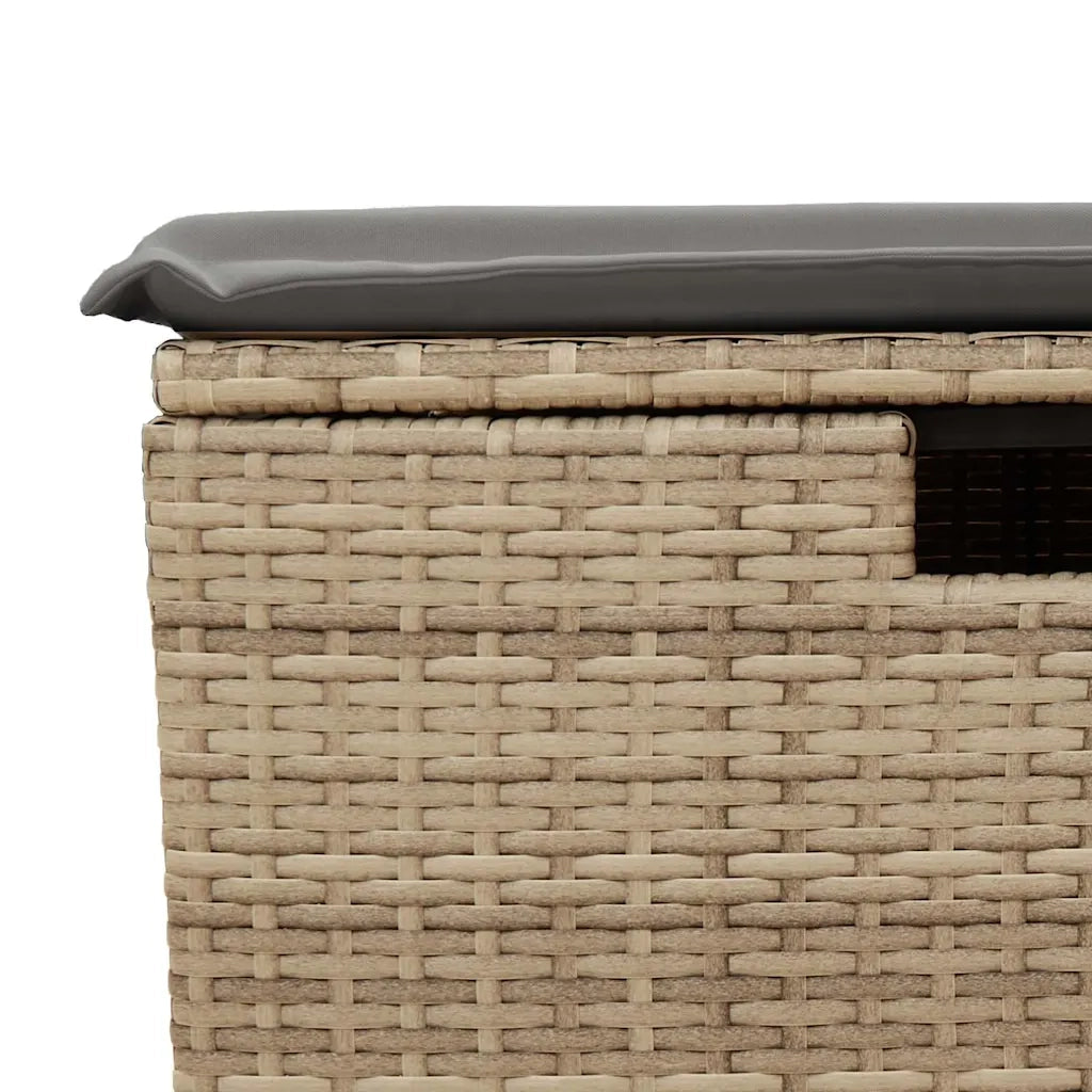 Set Divano da Giardino 8 pz con Cuscini Beige in Polyrattan 3325881