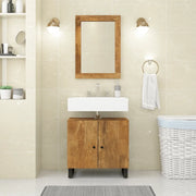 Specchio 70x50 cm in Legno Massello di Mango e Vetro 351985