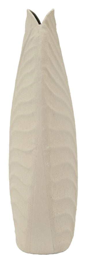 Vaso Dune Tall 18x9,5x29,5 cm in Ferro Crema