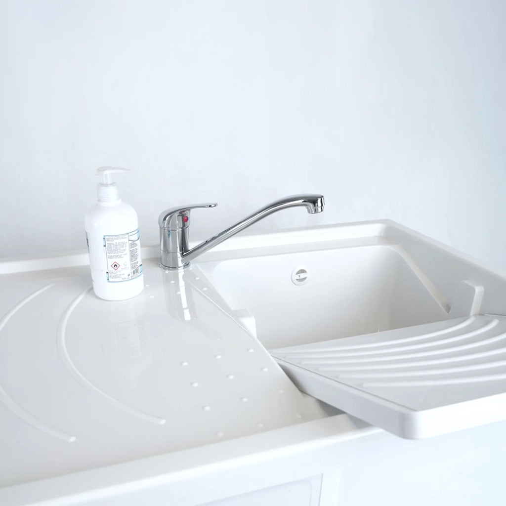 Vasca per lavatoio coprilavatrice 109x60 installazione reversibile