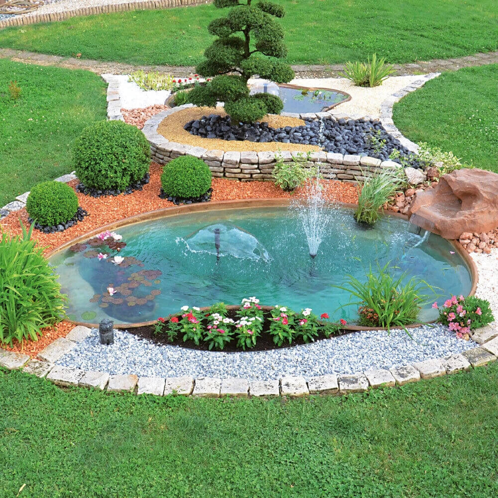 Laghetto Artificiale Roccia da Giardino 350x225x60 cm 2400 Litri