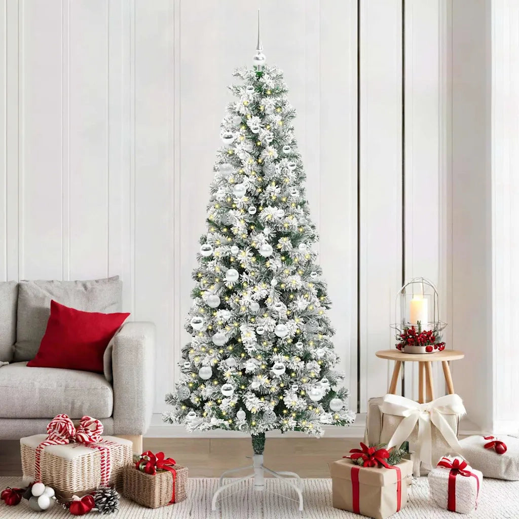 Albero di Natale Artificiale con Rami Pieghevoli 210 cm