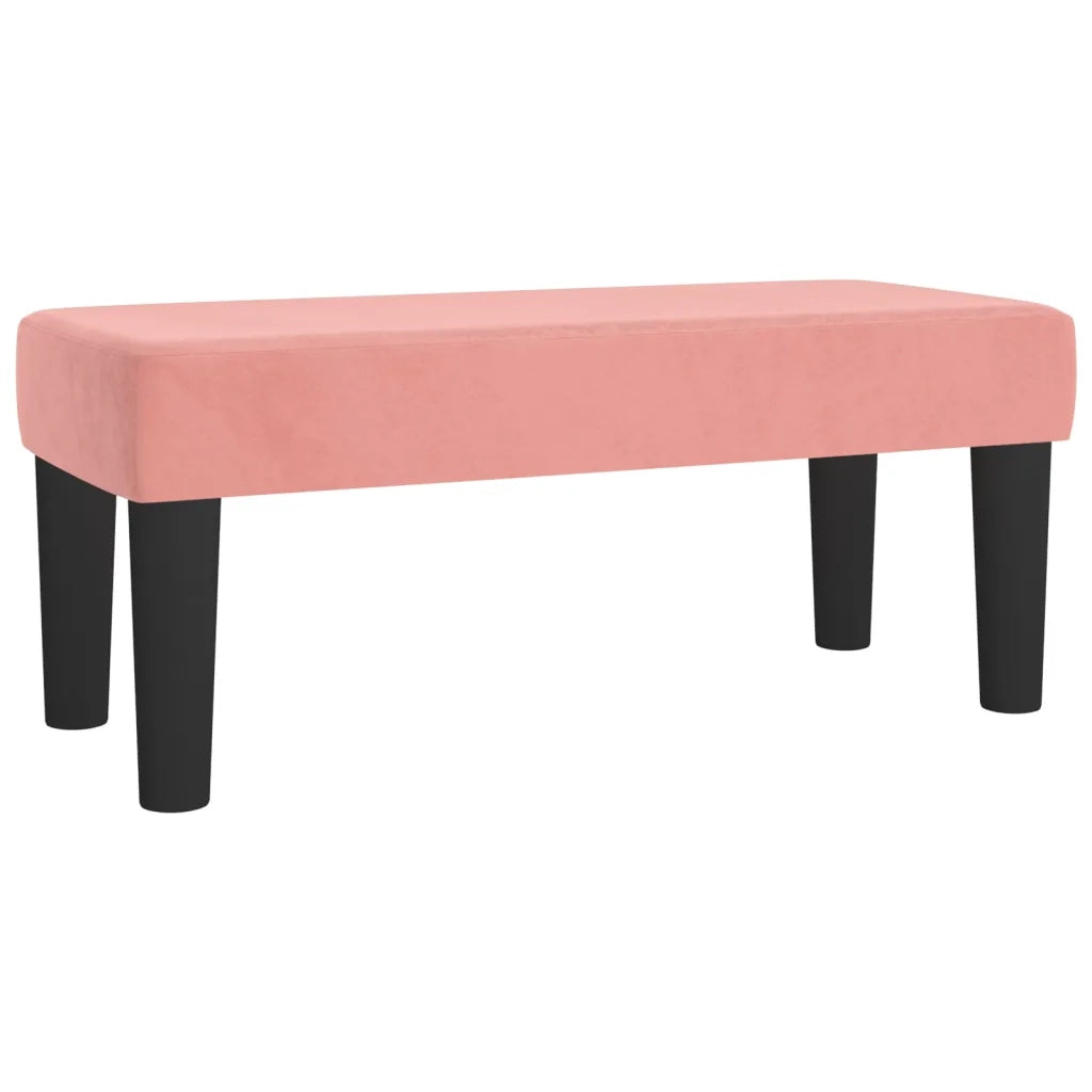 Panca Rosa 70x30x30 cm in Velluto 346643
