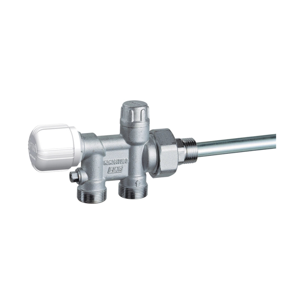 VALVOLA MONO-BITUBO TERMOSTATIZZABILE CROMATA (FAR)- 1 Sx- FAR- pezzi 1