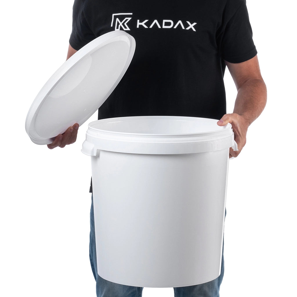 Contenitore di fermentazione KADAX da 33 litri, secchiello per vino, liquori e birra, con coperchio e rubinetto.