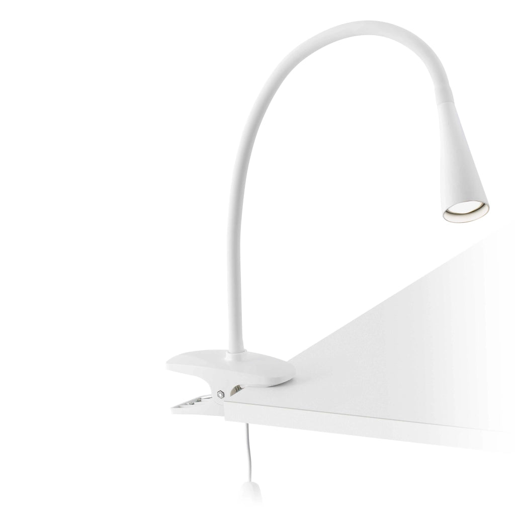 LENA CLIP, Lampada da Tavolo con Pinza per Interni, Faro
