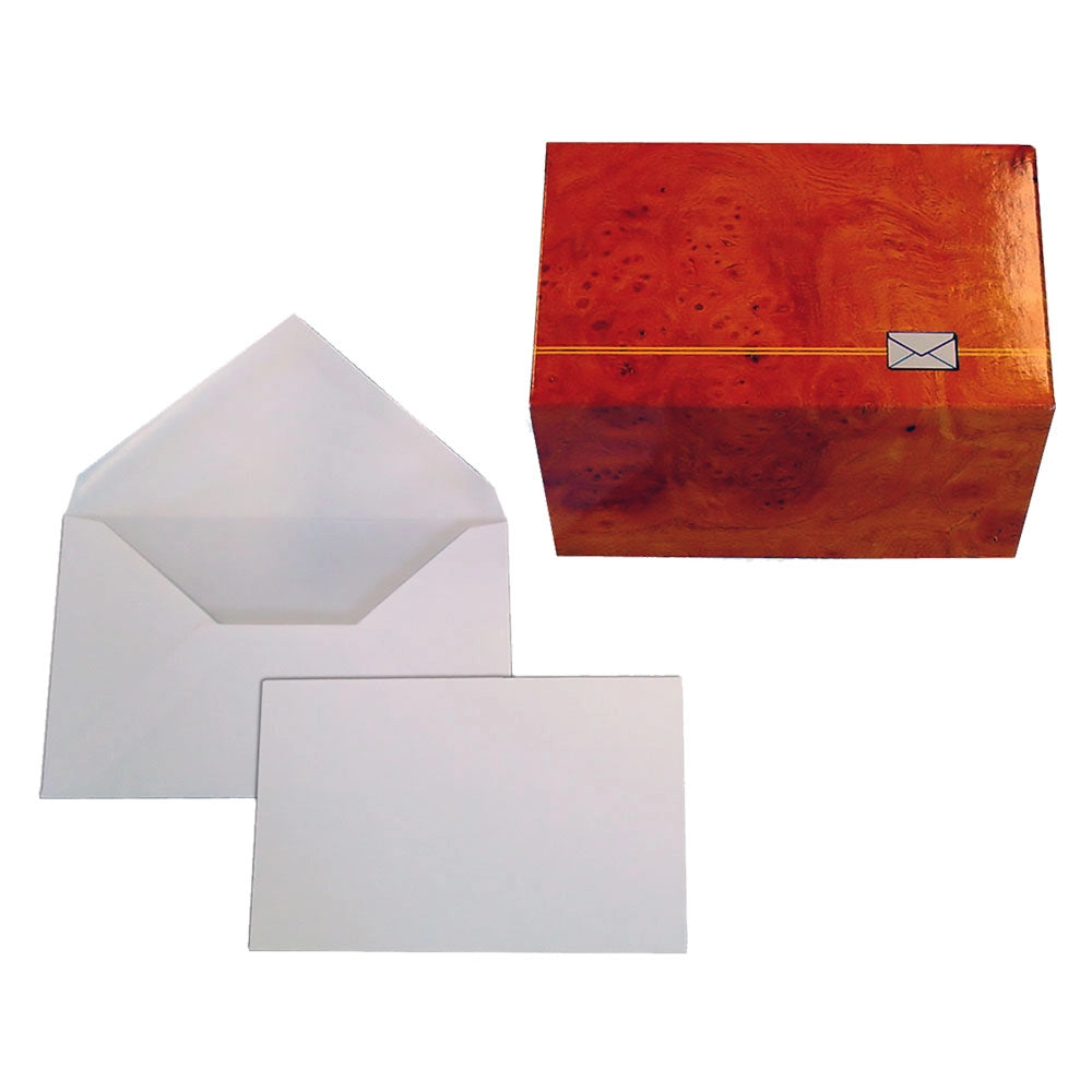 BUSTA CON BIGLIETTO mm 75 x 112 bianca - cf.100 pz  - BLASETTI