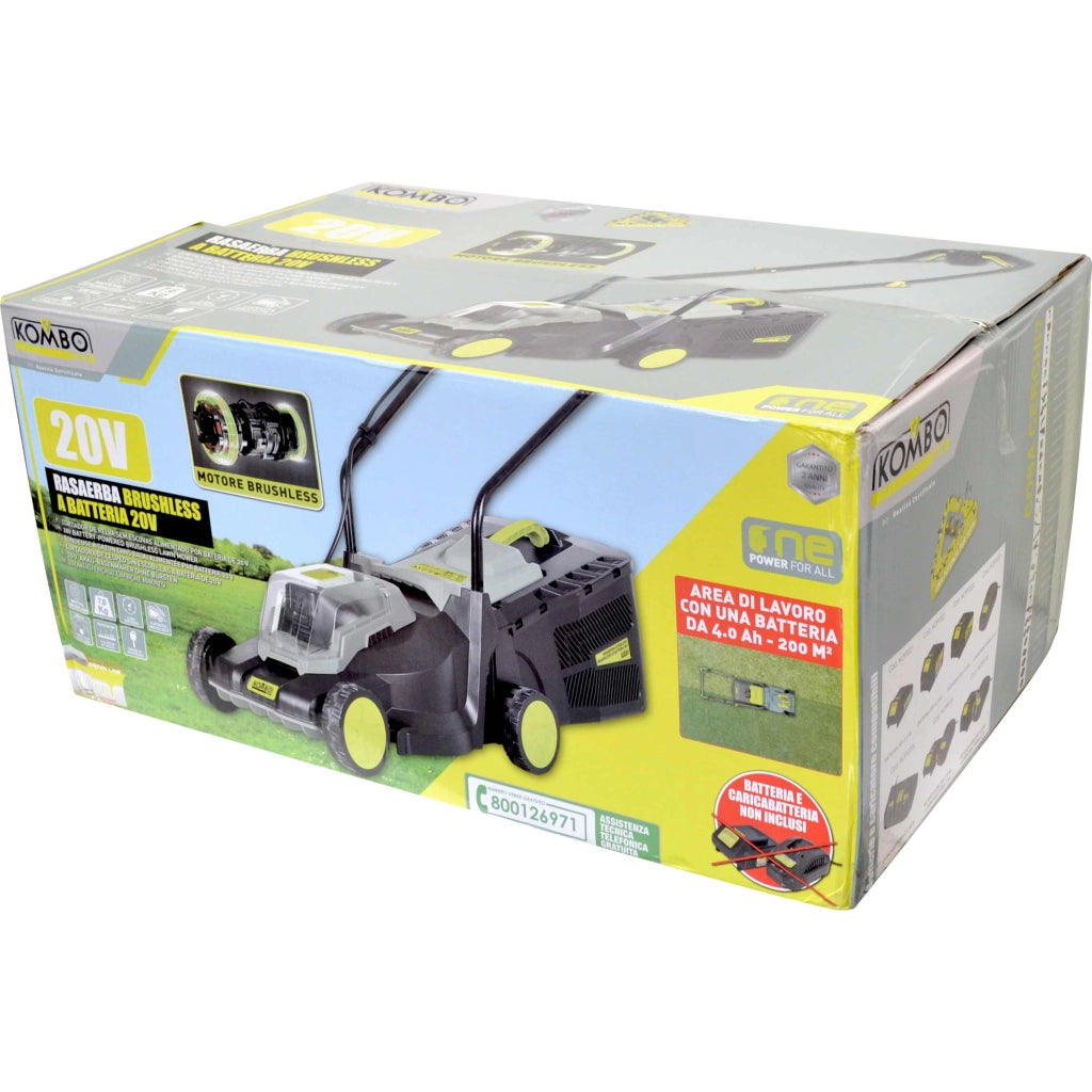 Rasaerba Brushless a Batteria 20 V Taglio 33cm